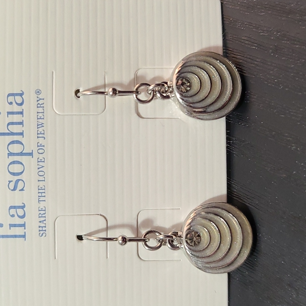 🍭 3/$25 🍭NWT Lia Sophia CZ dangly earring